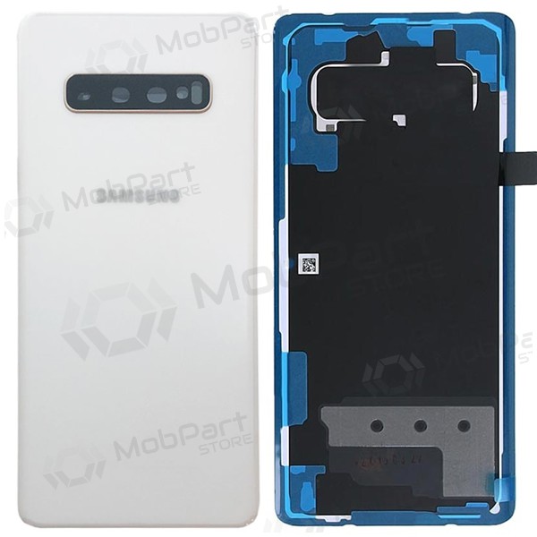 Samsung G975 Galaxy S10 Plus patareipesade kaas (tagakaas) valged (Ceramic White) (kasutatud grade B, originaalne) Samsung G975 Galaxy S10 Plus patareipesade kaas (tagakaas) valged (Ceramic White) (kasutatud grade B, originaalne)