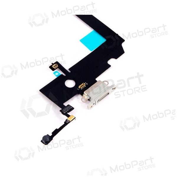 Apple iPhone XS Max laadimispesa ja mikrofoni liides (laadimisliides) (hõbedane)