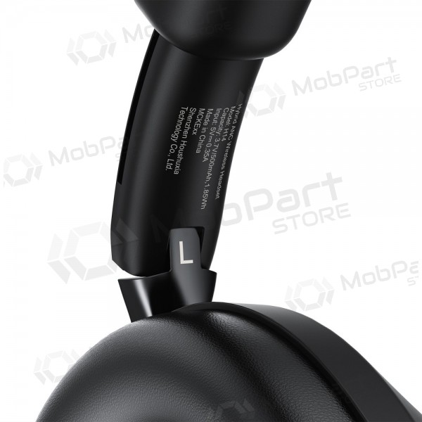 Juodos Acefast H14 Bluetooth USB-C juhtmevabad kõrvaklapid mikrofoniga