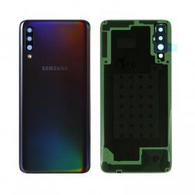 Samsung A705 Galaxy A70 2019 patareipesade kaas (tagakaas) (mustad) (kasutatud grade C, originaalne)