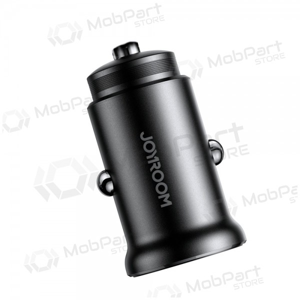 Laadija automobilinis Joyroom CCN05 USB-C/USB-A 30W mustad