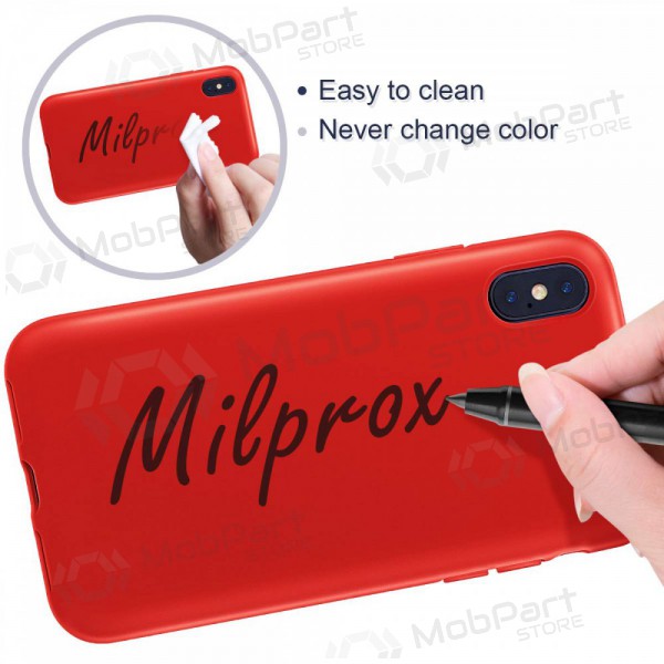 Apple iPhone 12 Pro ümbris - Liquid Silicone 1.5mm (punane)