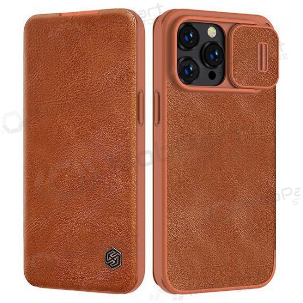 Apple iPhone 14 Pro ümbris „Nillkin Leather“ (pruun) Apple iPhone 14 Pro ümbris „Nillkin Leather“ (pruun)