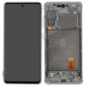 SamsungGalaxy S20 FE ekraan (valged) (koos raamiga) (originaalne)