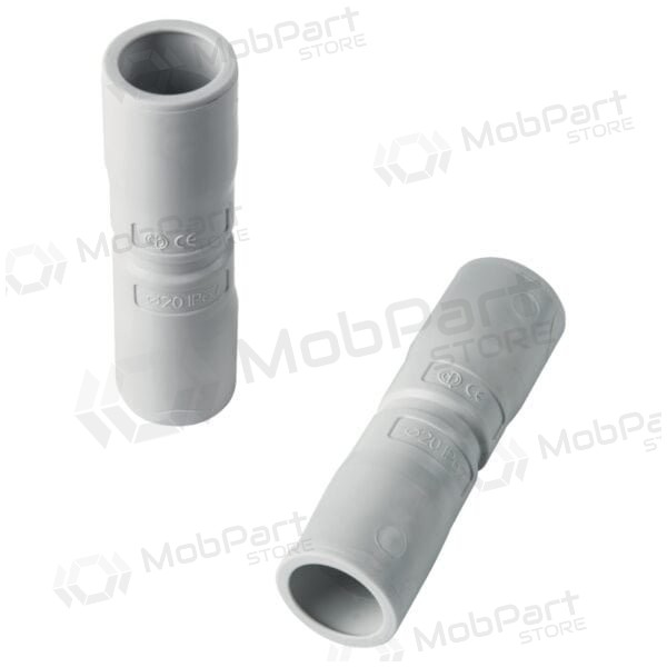 Tiesuskoos jungimas Elettrocanali EC74020 (D20, hall (RAL7035),koos  išplatintu galu, behalogenis)