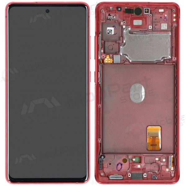 Samsung Galaxy S20 FE ekraan (punane) (koos raamiga) (originaalne) Samsung Galaxy S20 FE ekraan (punane) (koos raamiga) (originaalne)
