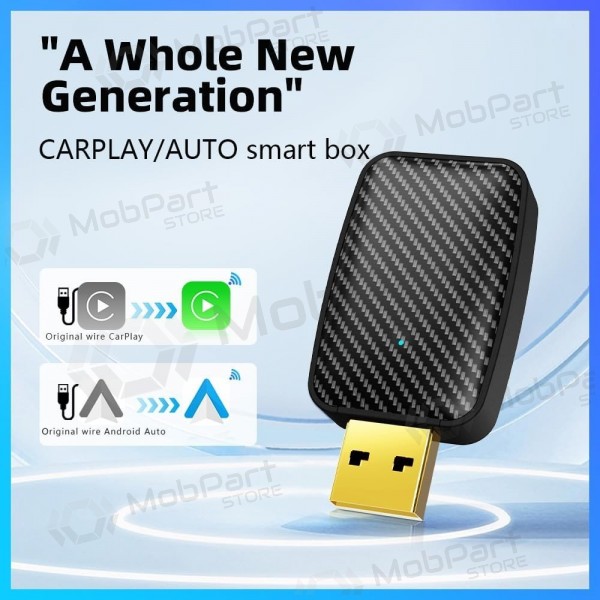 Juhtmeta CarPlay/Android Auto adapter Reach U4 mustad