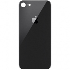 Apple iPhone SE 2020 patareipesade kaas (tagakaas) (mustad) (bigger hole for camera)