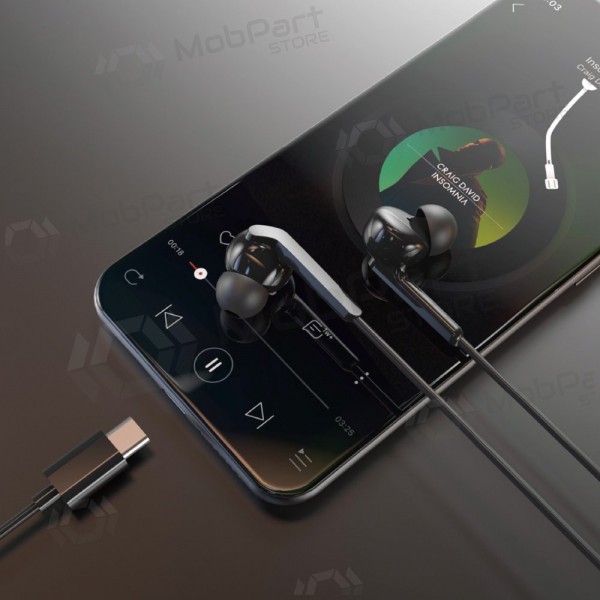 USB-C kõrvaklapid Dudao X3C+ mustad
