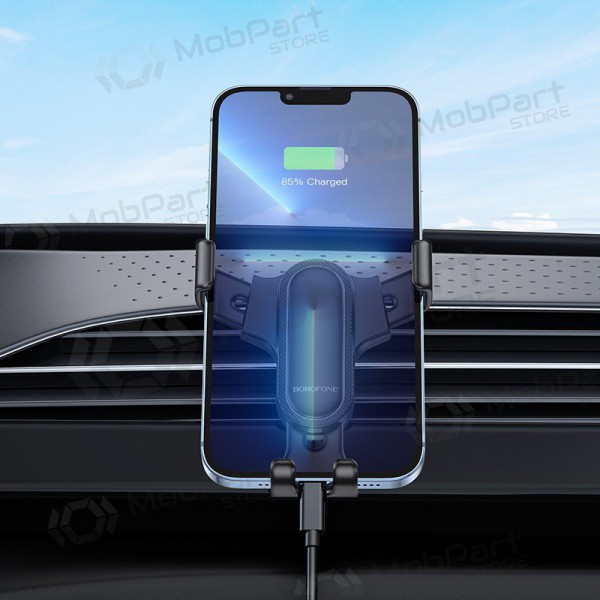 Automobilinis Universaalne telefono laikiklis Borofone BH74 tvirtinamas ant ventiliacijos grotelių, mustad