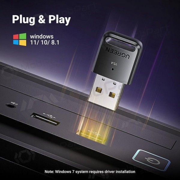 Bluetooth adapter Ugreen CM748 Bluetooth 5.4 (35058) mustad