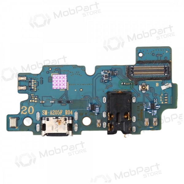 Samsung A205 Galaxy A20 2019 laadimispesa ja mikrofoni liides (laadimisliides) (service pack) (originaalne)