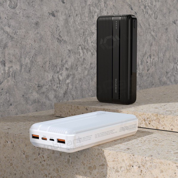 Väline patarei / aku Power Bank Borofone BJ9A Type-C PD+Quick Charge 3.0 (3A) 20000mAh valge Väline patarei / aku Power Bank Borofone BJ9A Type-C PD+Quick Charge 3.0 (3A) 20000mAh valge