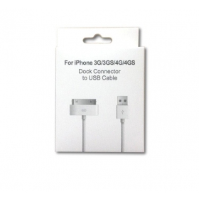 USB kaabel iPhone 4 30-Pin 1.0m HQ