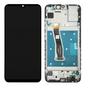 Huawei P Smart 2020 ekraan (mustad) (koos raamiga) (kasutatud grade B, originaalne)