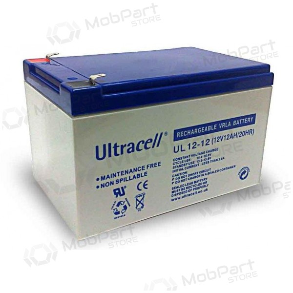 Akumuliatorius Ultracell UL12-12 (12 Ah, 12V)