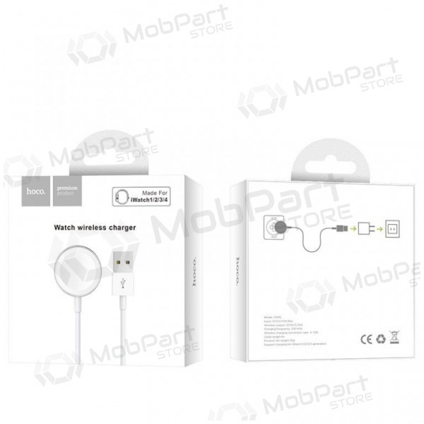 Juhtmeta laadija HOCO CW16 iWatch (valged)