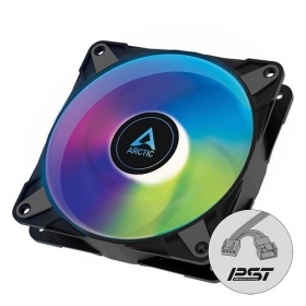 ARCTIC P12 PWM PST A-RGB, korpuse ventilaator, 4-pin, 120mm, mustad