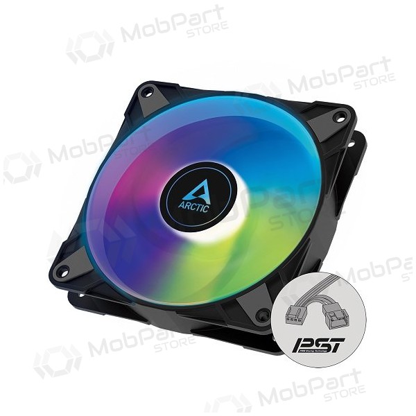 ARCTIC P12 PWM PST A-RGB, korpuse ventilaator, 4-pin, 120mm, mustad ARCTIC P12 PWM PST A-RGB, korpuse ventilaator, 4-pin, 120mm, mustad