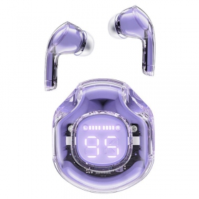 Juhtmetas ausinės Acefast T8 TWS violetinės (alfalfa purple)