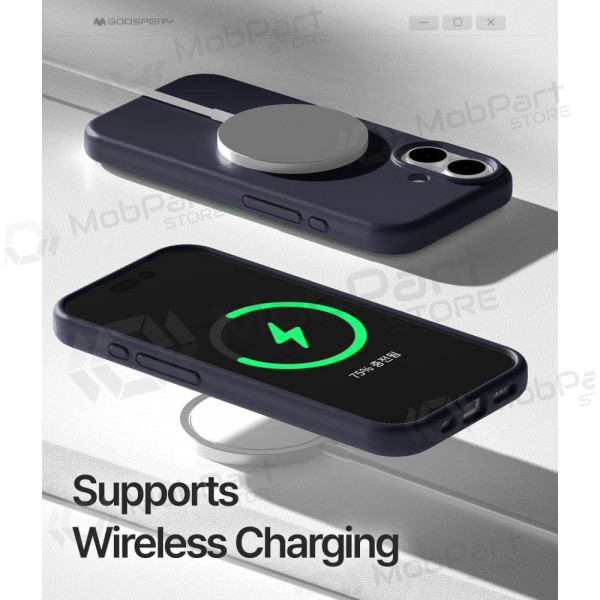 Ümbris Mercury Pure Magsafe Silicon Case Apple iPhone 17 tumesinine
