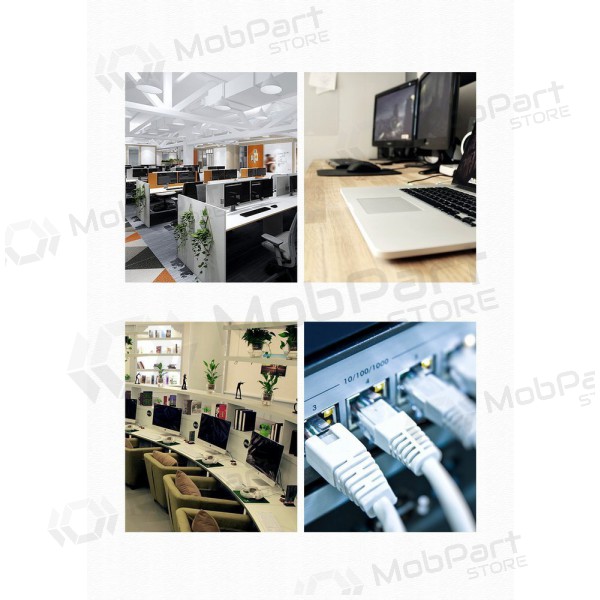 Kaabel Ugreen RJ45 Cat 6 UTP 1000Mbps 1.0m (mustad)
