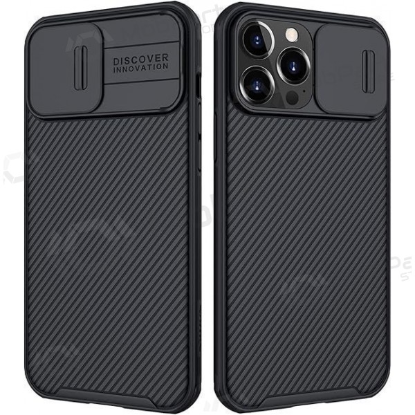 Apple iPhone 15 ümbris „Nillkin CamShield Pro“ (mustad) Apple iPhone 15 ümbris „Nillkin CamShield Pro“ (mustad)