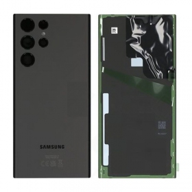 Samsung S908 Galaxy S22 Ultra patareipesade kaas (tagakaas) (Phantom Black) (kasutatud grade B, originaalne)