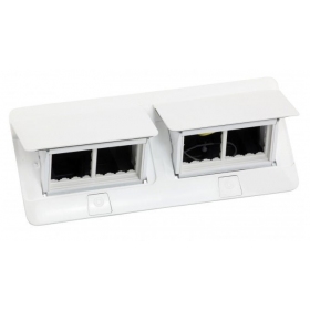 Įleidžiama modulinė dėžutė 2x4 mod. Legrand 654004 (metalinė, valge)