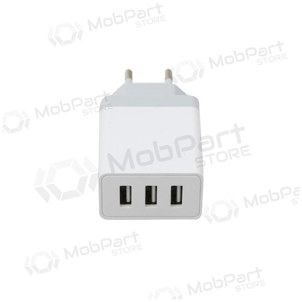 Laadija Platinet QuickCharge 3xUSB (15W 3A) (valged)