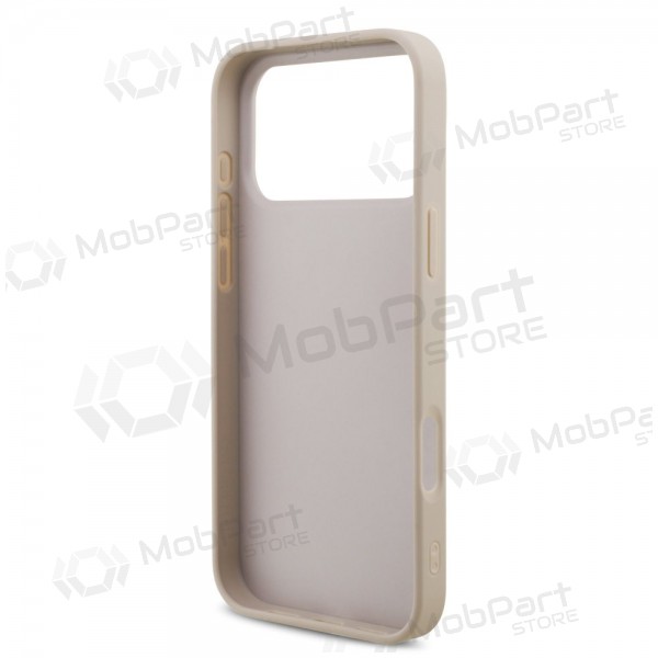 Apple iPhone 17 Pro Max ümbris - Guess PU 4G Metal Logo (roosa)