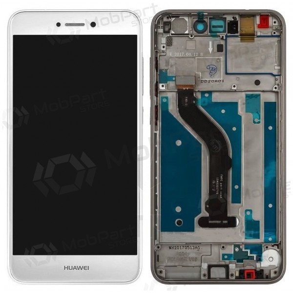 Huawei P8 Lite (2017) / P9 Lite (2017) / Honor 8 Lite ekraan (valged) (koos raamiga)