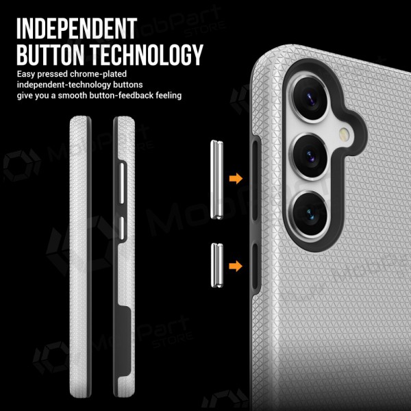 Ümbris Perfectionists Triangle Case Samsung A266 A26 5G hõbedased Ümbris Perfectionists Triangle Case Samsung A266 A26 5G hõbedased