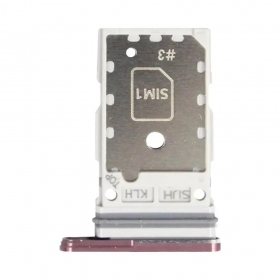 Samsung Galaxy S22 Ultra Dual SIM kaardi hoidja (Burgundy) (service pack) (originaalne)