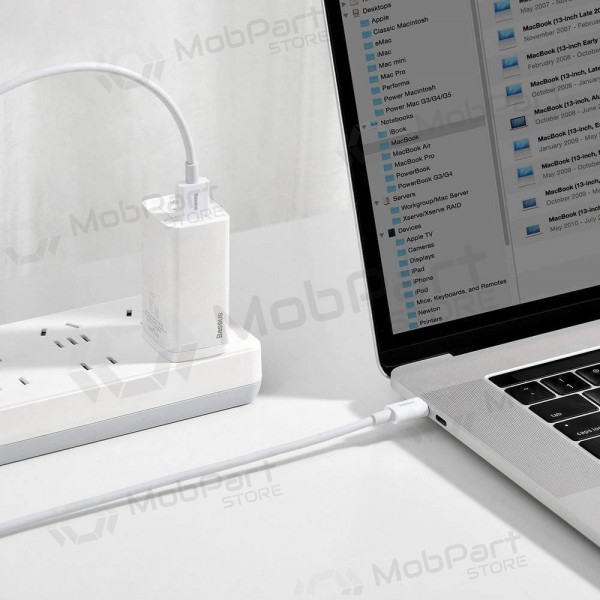 USB kaabel Baseus Superior Type-C 66W 1.0m (valged) CATYS-02