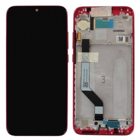 Xiaomi Redmi Note 7 ekraan (punane) (koos raamiga) (service pack) (originaalne)