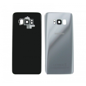 Samsung G955F Galaxy S8 Plus patareipesade kaas (tagakaas) hõbedased (Arctic silver) (kasutatud grade C, originaalne)
