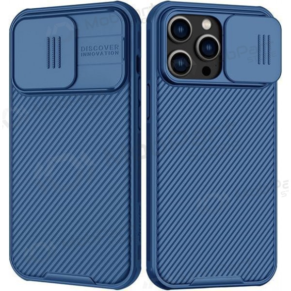 Apple iPhone 15 Pro ümbris „Nillkin CamShield Pro“ (sinised) Apple iPhone 15 Pro ümbris „Nillkin CamShield Pro“ (sinised)