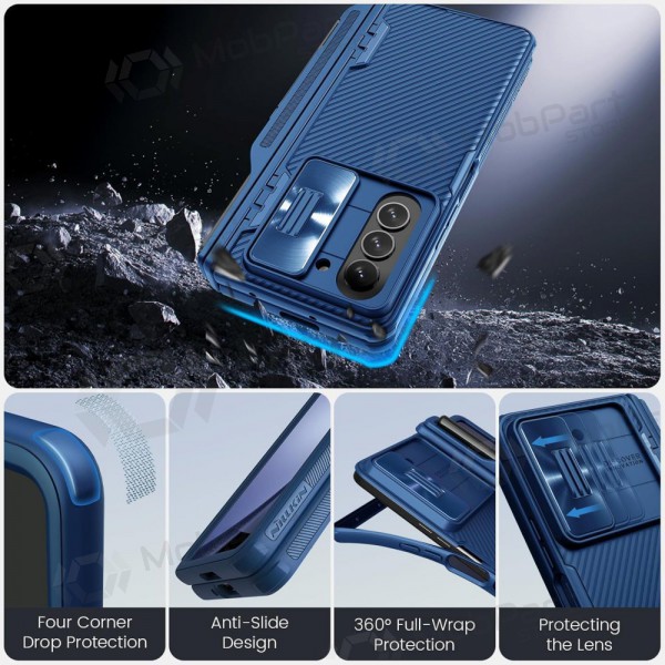 Samsung Galaxy Z Fold4 ümbris „Nillkin CamShield Pro“ (sinised) Samsung Galaxy Z Fold4 ümbris „Nillkin CamShield Pro“ (sinised)