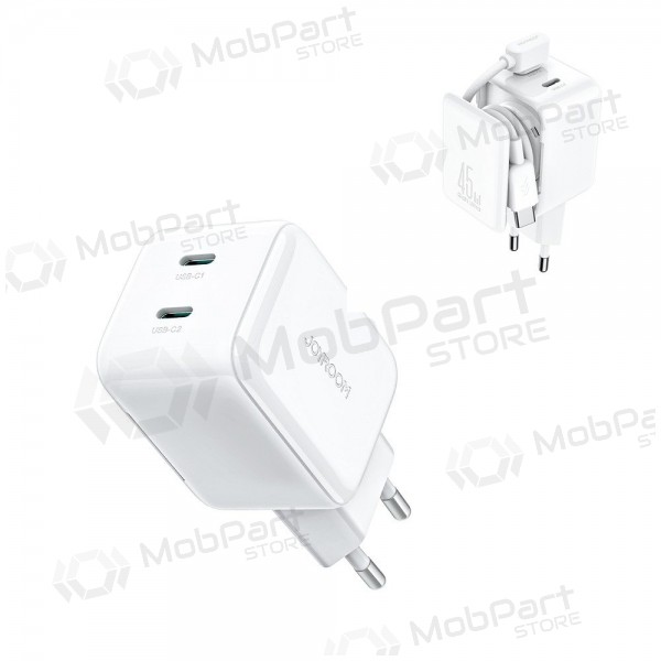 Laadija Joyroom JR-TCL05 45W 2xUSB-C valged