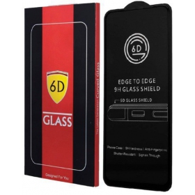 LCD apsauginis stikliukas 6D Xiaomi Redmi Note 13 Pro 5G mustad