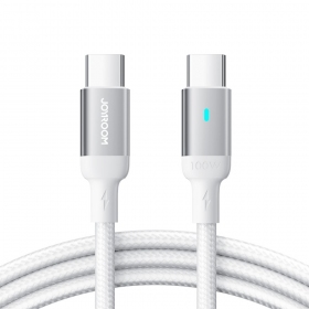 USB kaabel Joyroom S-CC100A10 Type-C to Type-C 100W 1.2m valged