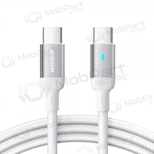 USB kaabel Joyroom S-CC100A10 Type-C to Type-C 100W 1.2m valged