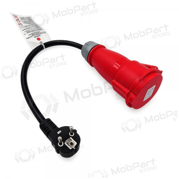 Adapter Reach CEE 16A 400 V kuni 220 V Schuko must