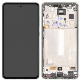 Samsung Galaxy A52s ekraan (Awesome Mint) (koos raamiga) (originaalne)