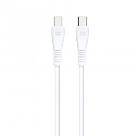 USB-C kaabel Blue Star PJ-DQ1-C USB-C kuni USB-C 1 m 60 W valge