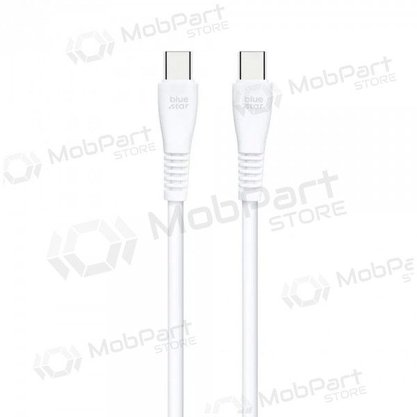 USB-C kaabel Blue Star PJ-DQ1-C USB-C kuni USB-C 1 m 60 W valge