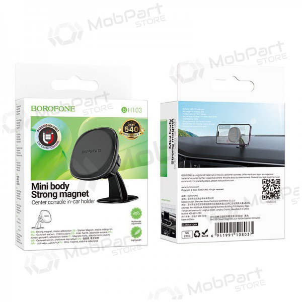 Auto telefonihoidja Borofone BH103 (dashboard) mustad