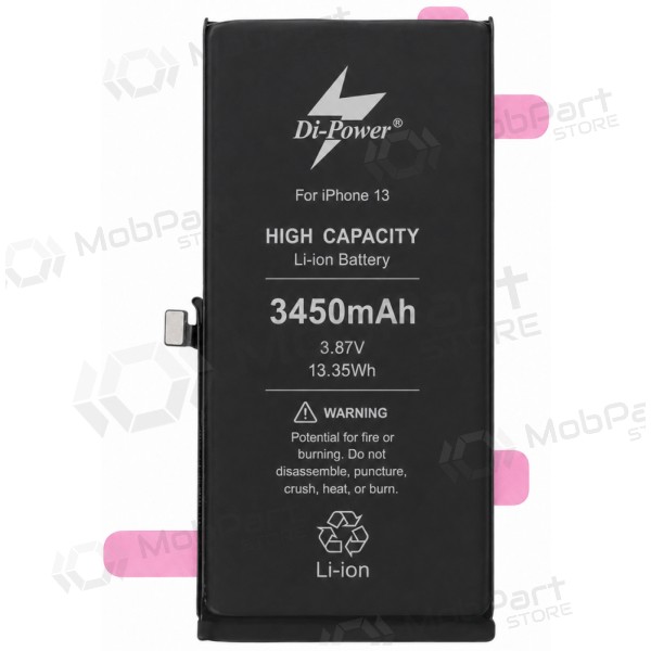 Akumuliatorius "Di-Power" (suurendatud mahtuvusega) mõeldud iPhone 13 3450mAh