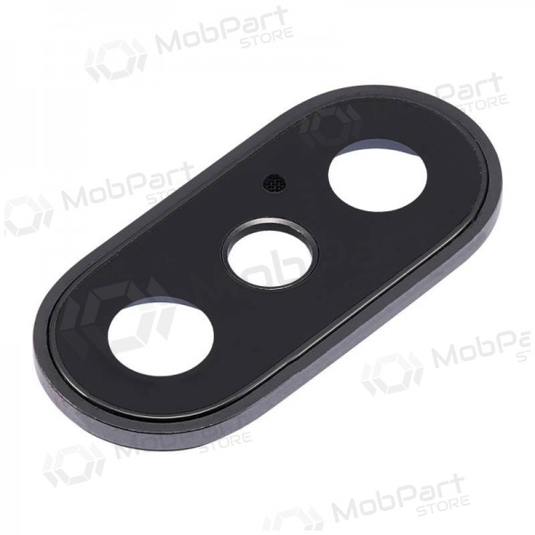 Apple iPhone X kaamera klaas (mustad) (koos raamiga)